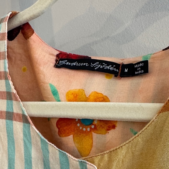 Gudrun Sjoden Multicolor Organic Cotton Dress Sz M - Picture 2 of 7